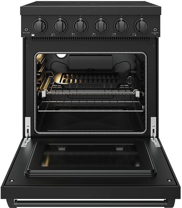 Thor Kitchen 30" Black Pro Style Electric Range with Precision Knob Control & Black Hardware-1