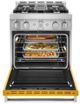 KitchenAid® 30" Yellow Pepper Smart Pro Style Gas Range-2