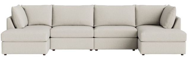 Bassett® Furniture Customizable Beckham 4-Piece Modular Double Chaise Sectional-1