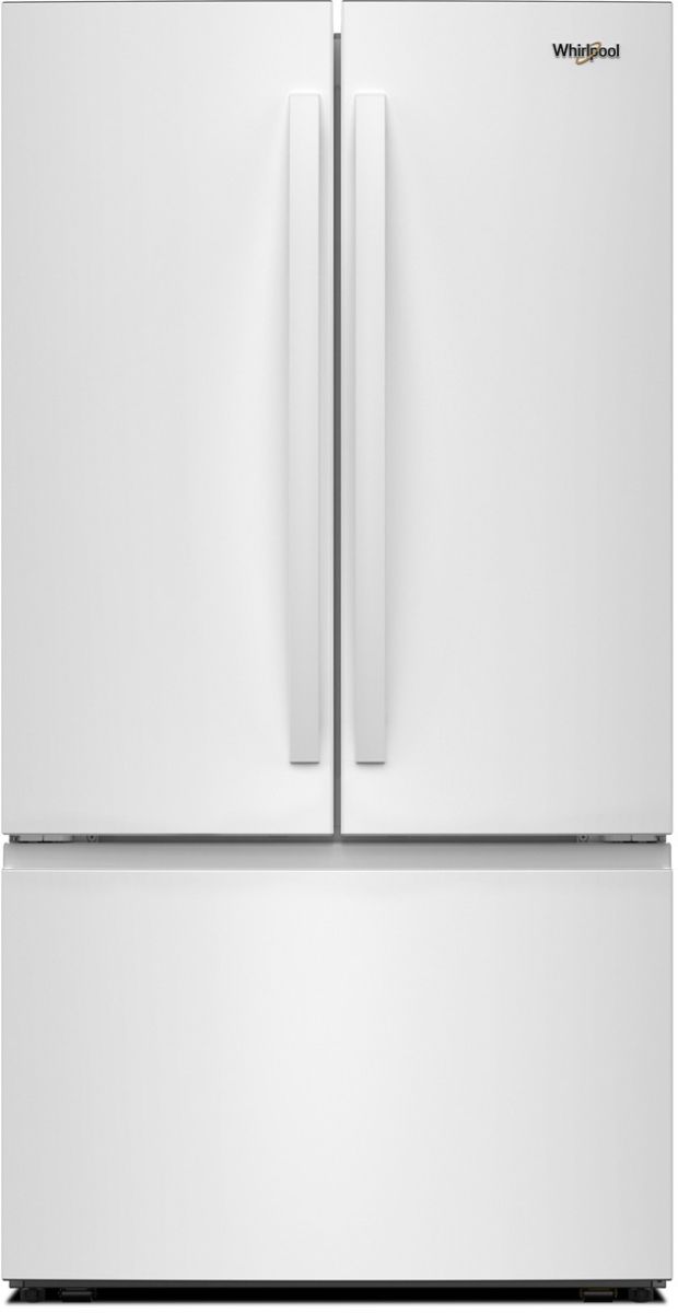 Whirlpool® 36" 30.5 Cu. Ft. White French Door Refrigerator with Ice Maker-0