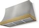 AGA Marquee 48" Stainless Steel Wall Mounted Range Hood  with Antique Brass Trim-0