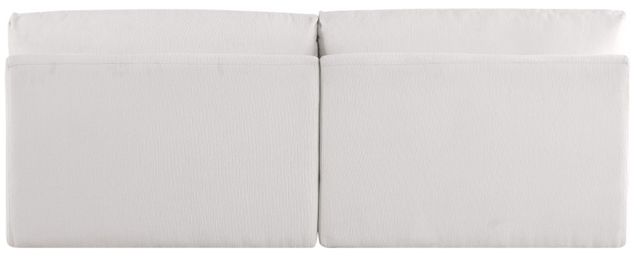 Meridian Furniture Ease 2-Piece Cream Small Spaced Armless Sectional-2