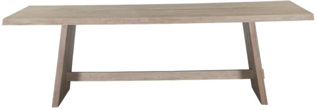 Home Trends & Design Piedmont Matte Driftwood Dining Table-1