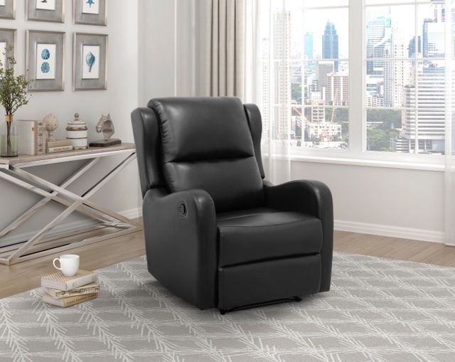 Homelegance® Durant Black Reclining Chair-1
