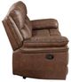 New Classic® Home Furnishings Ryland Brown Dual Manual Reclining Sofa-3