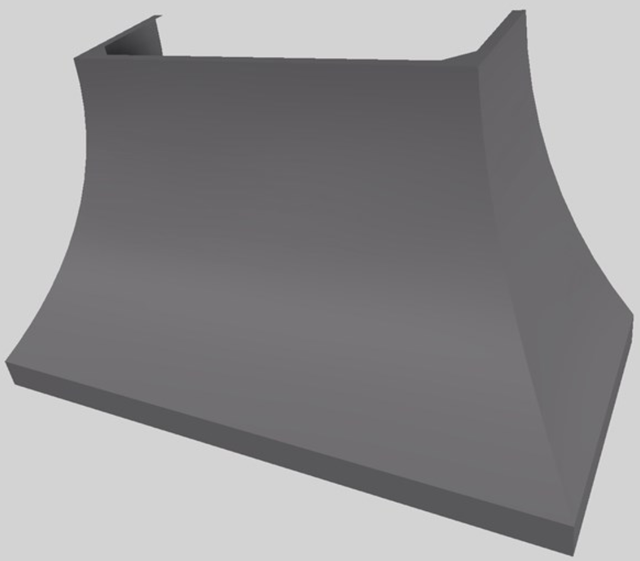 Vent-A-Hood® Designer Series 54" Gunsmoke Wall Mounted Range Hood-4