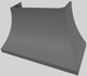 Vent-A-Hood® Designer Series 54" Gunsmoke Wall Mounted Range Hood-4