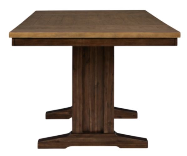 Signature Design by Ashley® Rylandeen Light Brown Counter Extendable Table with Dark Brown Base-2