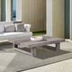 Armen Living Vivid Light Gray Eucalyptus Wood Outdoor Coffee Table-1