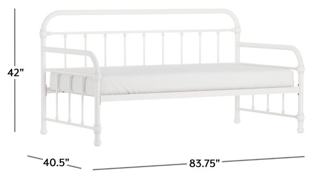 HH2 Home Kirkland White Twin Metal Daybed-2