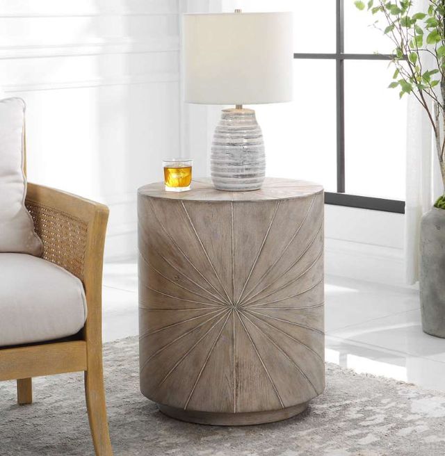 Uttermost® Starshine Light Gray Side Table-1