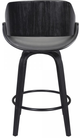 Armen Living Mona Gray 26" Swivel Counter Stool-2