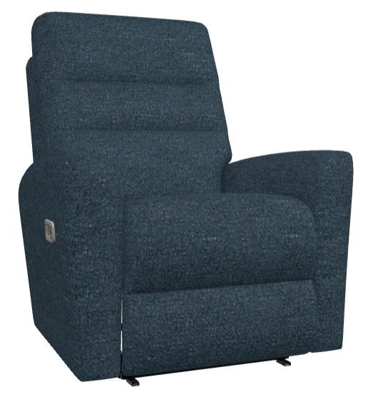 La-Z-Boy® Liam Navy Power Wall Recliner with Headrest and Lumbar-0