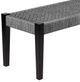 Armen Living Camino Dark Eucalyptus/Grey Outdoor Bench-2