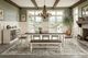 Sunny Designs™ Pasadena Buckskin Extension Dining Table with Marble White Base -1