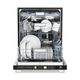 FORNO® Romano Espresso 24" Black Top Control Built In Dishwasher -3