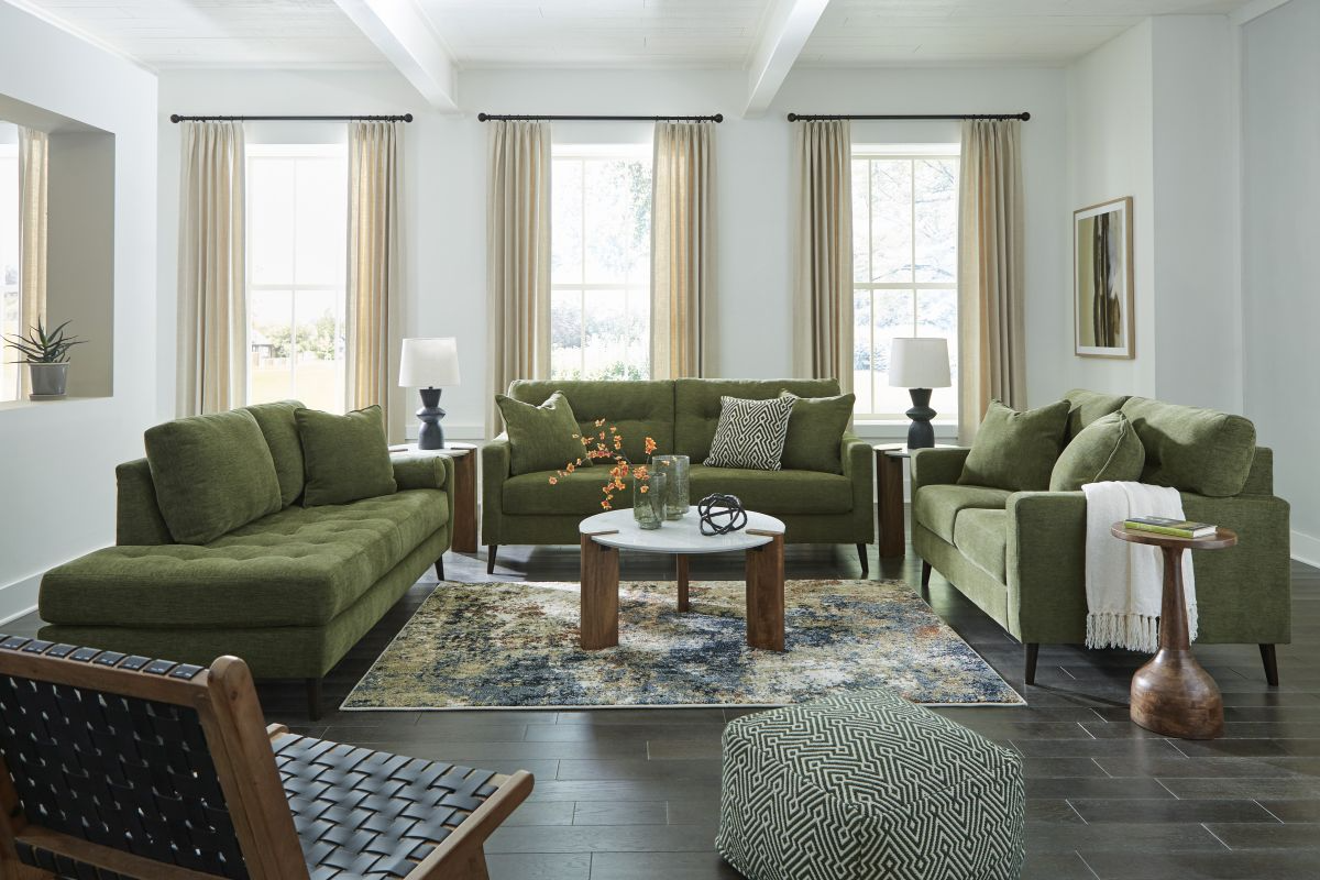 Signature Design by Ashley® Bixler Olive Sofa | Liddiard Home