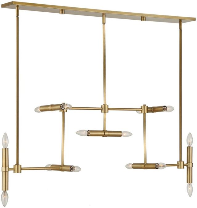 Uttermost® Cadre Antique Brass 14-Light Pendant-4
