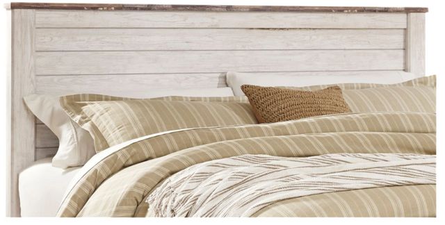 Signature Design by Ashley® Willowton Whitewash Queen Panel Headboard