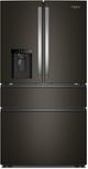 Whirlpool® 36" 28.9 Cu. Ft. Print Resistant Black Stainless Steel French Door Refrigerator with Flexible Temperature Drawer-0