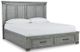 Signature Design by Ashley® Russelyn 4-Piece Gray Queen Storage Bed Set-1