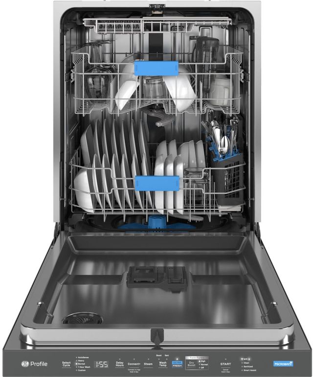 GE Profile™ 24" Fingerprint Resistant Stainless Steel Built In Top Control Dishwasher-2