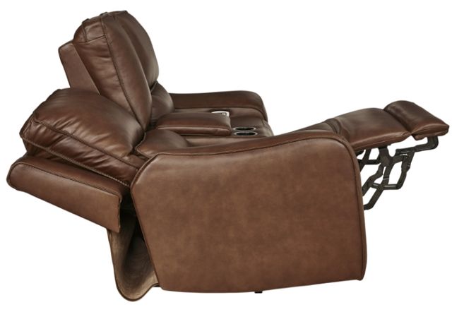 Signature Design by Ashley® Silverbrooke Canyon Power Reclining Loveseat with Console and Adjustable Headrest-4