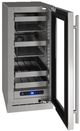 U-Line® Glass/Stainless Steel 15" Undercounter Beverage Center-2