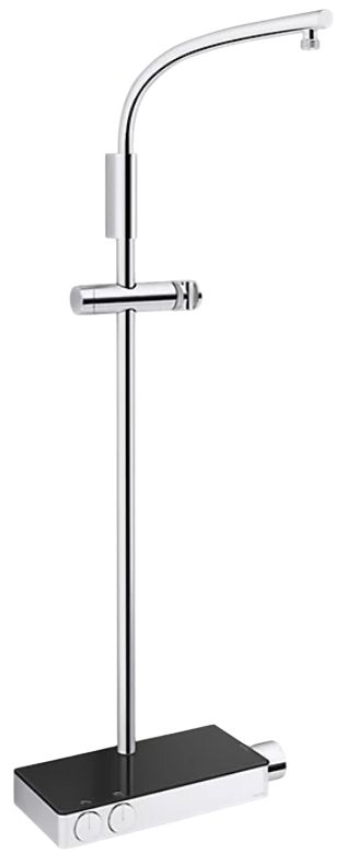 KOHLER® Anthem® Polished Chrome 2-Way Exposed Thermostatic Valve with Shower Column for Rainhead and Handshower-0