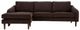 Moe's Home Collection Quinn 2-Piece Dark Brown Sectional Sofa with Reversible Chaise Ottoman-2