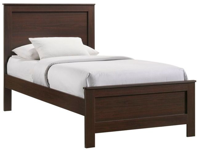 Elements International Sami Espresso Twin Youth Panel Bed-0