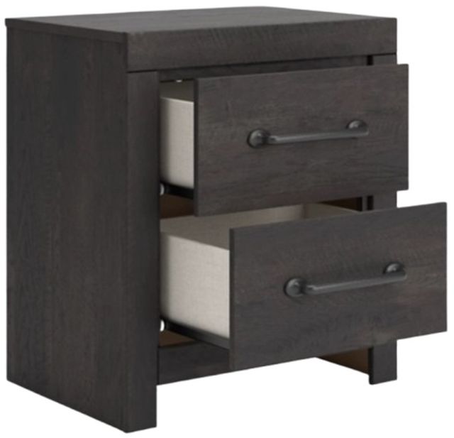 Signature Design by Ashley® Delmorta Dark Gray Nightstand-2