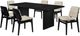 Coaster® Decker 7-Piece Black/Cream Rectangular Dining Table Set-0