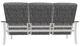 Telescope Casual St. Catherine Agra Classic/Warm Gray Aluminum/Fabric Outdoor MGP Cushion Three-Seat Sofa with Boardwalk Rustic Arms-3
