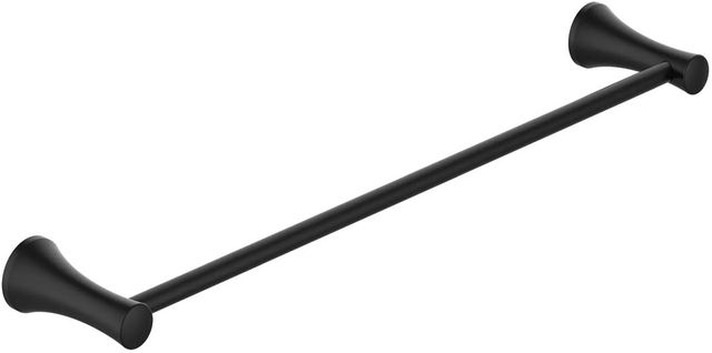 American Standard Transitional Matte Black 24" Towel Bar-0