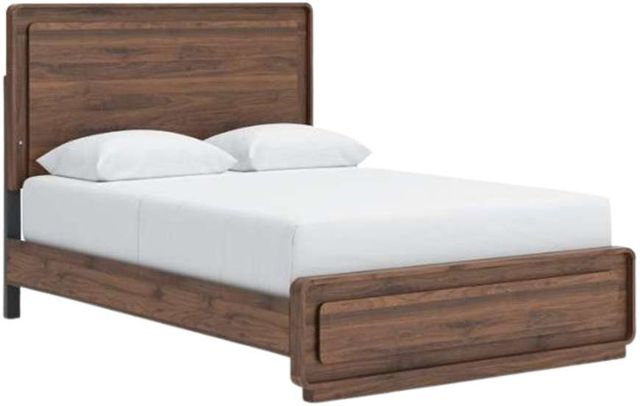 Signature Design by Ashley® Fortlorn Walnut Brown Queen Panel Bed-0