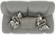 Catnapper Trifecta Nature Manual Rocking Reclining Loveseat-5