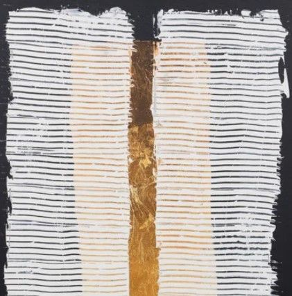 Stylecraft White Pillars I Black/Brown/Gray Wall Art-1