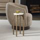 Uttermost® Vivi White Drink Table with Antique Brass Legs-1
