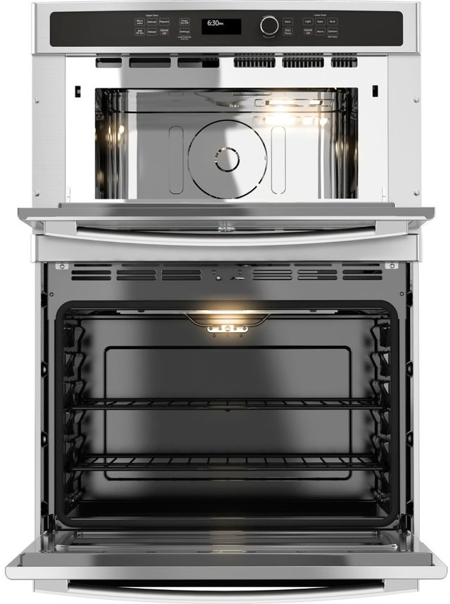 GE® 30" Stainless Steel Oven/Microwave Combo Electric Wall Oven-5