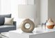 Monarch Specialties Inc. Brown Ceramic Table Lamp with Ivory Shade-2