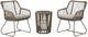 Signature Design by Ashley® Monach Heights 3-Piece Beige Aluminum/Fabric Outdoor Conversation Set-0