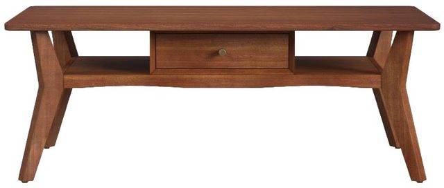 Flexsteel® Ludwig Brown Rectangular Coffee Table-2