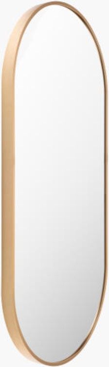 Surya Aranya Brushed Gold 20" Accent Mirror-1