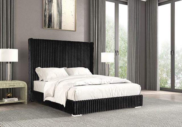 Furniture of America® Cadwell Black Full Panel Bed-1