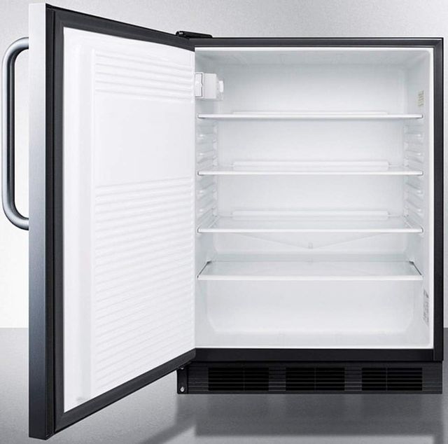 Summit® 24" 5.5 Cu. Ft. Stainless Steel Compact Refrigerator-2