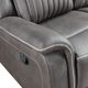 New Classic® Home Furnishings Enzo Gray Manual Glider Recliner-5