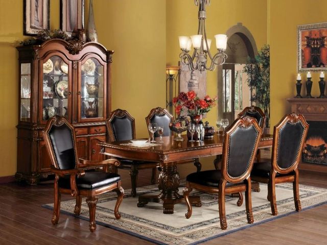 ACME Furniture Chateau De Ville Cherry Dining Table with Removeable Leaf-1
