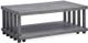 Magnussen Home® Eldridge Weathered Gravel Cocktail Table with Casters-0