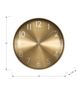 Monarch Specialties Inc. Gold 12" Wall Clock with White Numbers-2